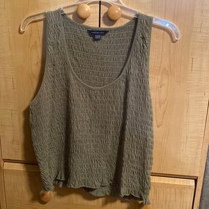 Army green American Eagle tank top